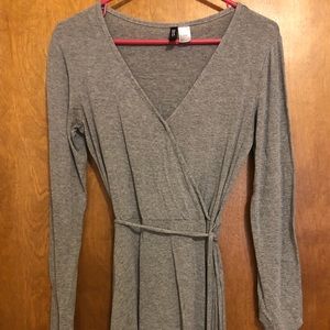 Sexy and Comfy Gray H&M Wrap Dress